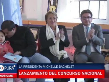 Presidenta Bachelet participa en el lanzamiento del concurso nacional