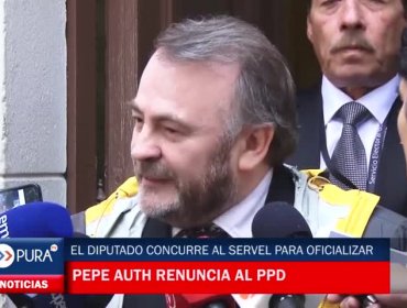 Pepe Auth concretó ante el Servel su renuncia al PPD, denunció falta de democracia interna