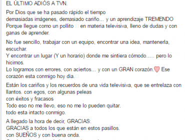 Las emotivas palabras de Christian Pino tras su salida de TVN