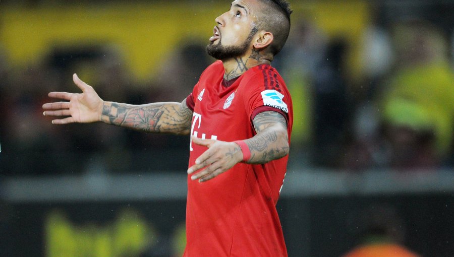 Bayern: Vidal se perdió duelo clave ante Ingolstadt por una "pequeña infección"
