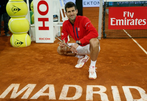 Djokovic vence a Murray y se consagra campeón del Master de Madrid