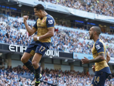 Sánchez anotó un golazo en el empate del Arsenal ante Manchester City