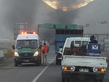 Trabajadores cortaron ruta a Calama en protesta por incumplimientos del Gobierno