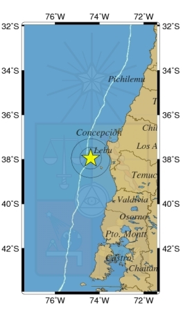 Sismo de mediana magnitud se deja sentir en la región del Biobío