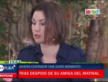 Javiera Contador vive duro momento tras despido de su amiga del matinal