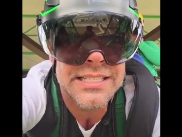 Ricky Martin se atrevió y se lanzó del canopy más grande del mundo