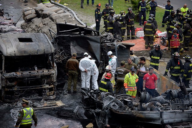 Seis muertos y ocho heridos dejó el trágico accidente en Ruta Las Palmas