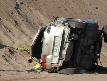 Accidente vehicular deja un muerto y seis heridos en ruta costera a Iquique