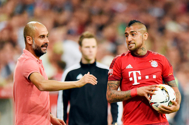 Arturo Vidal: "Aprendí mucho de Guardiola. Espero tenga éxito en el City"