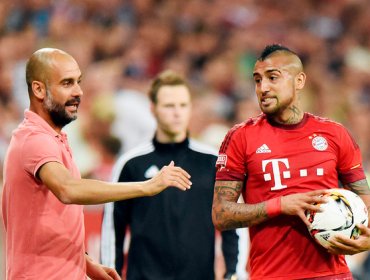 Arturo Vidal: "Aprendí mucho de Guardiola. Espero tenga éxito en el City"