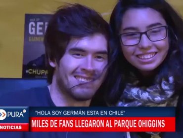 Germán Garmendia desató la locura en el Parque Ohiggins