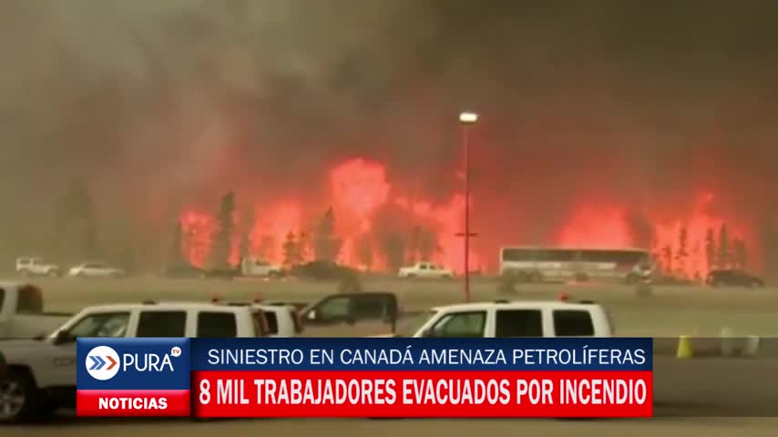 Sigue el incendio sin control en Canadá