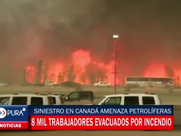 Sigue el incendio sin control en Canadá