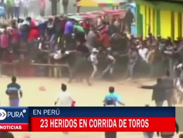 23 Heridos por asta de un toro en Perú