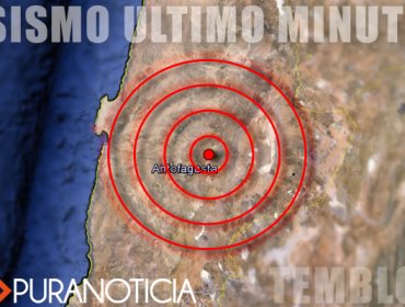 Sismo de 5,3 grados de magnitud se dejó sentir en la región de Antofagasta