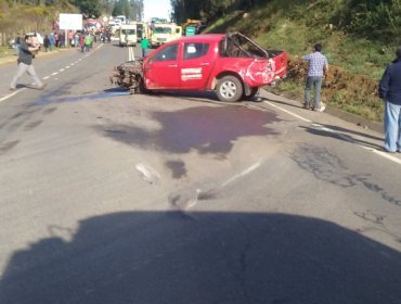 5 muertos y una quincena de heridos deja grave accidente en camino a Carahue