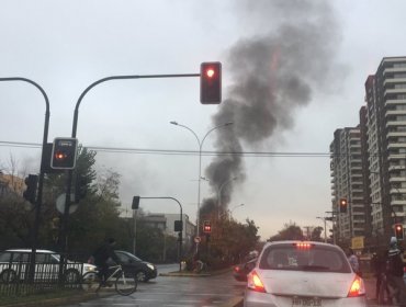 Barricadas en Santiago obligaron a desviar el tránsito