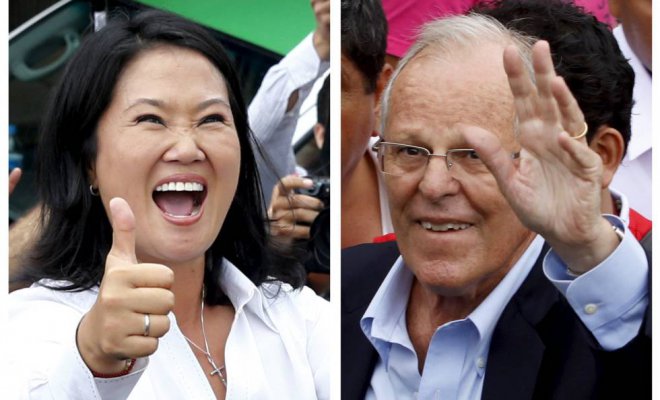 Elecciones en Perú: primeros resultados dan ligera ventaja a Kuczynski sobre Fujimori