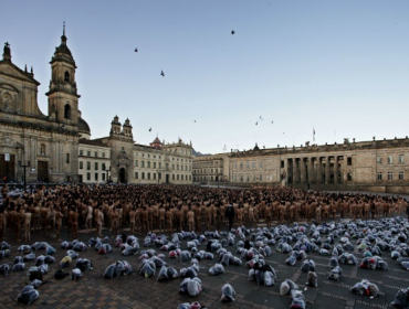 Más de seis mil colombianos se desnudaron para Spencer Tunick