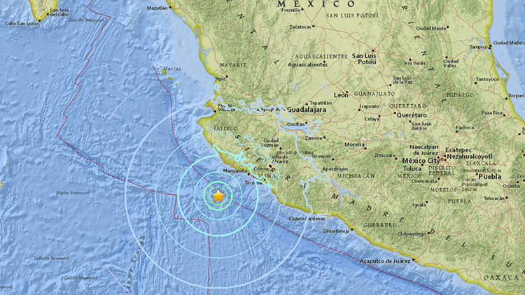 Fuerte sismo de magnitud 6,2 sacude México