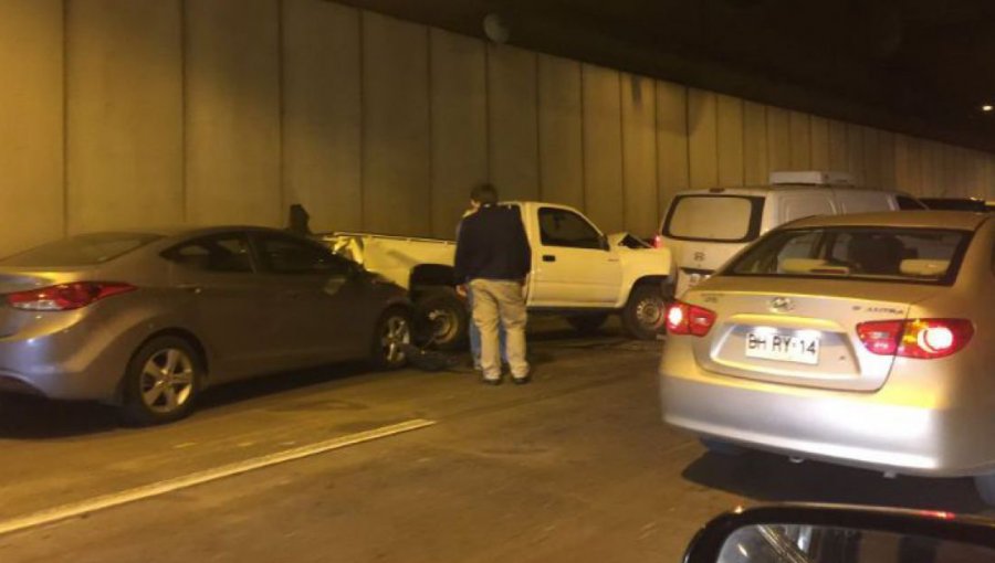 Accidente múltiple en la Costanera Norte