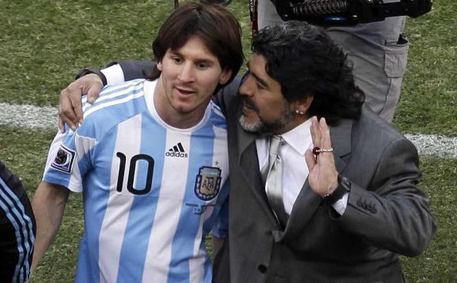 Maradona sobre Messi: "Sigo pensando lo mismo que le dije a Pelé"