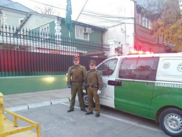 Dio a luz en un furgón policial, camino al hospital Barros Luco