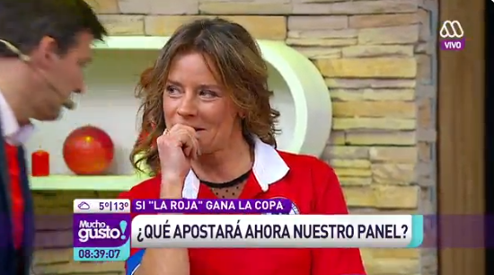 La osada apuesta de Kathy Salosny si Chile vence a Argentina en la final