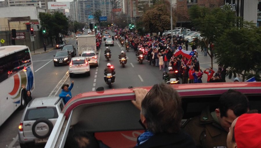 Chile esta de fiesta: Selección celebra su nuevo titulo en las calles