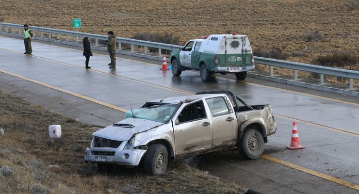 Tras volcar su camioneta trabajador oriundo de Talcahuano muere en Punta Arenas