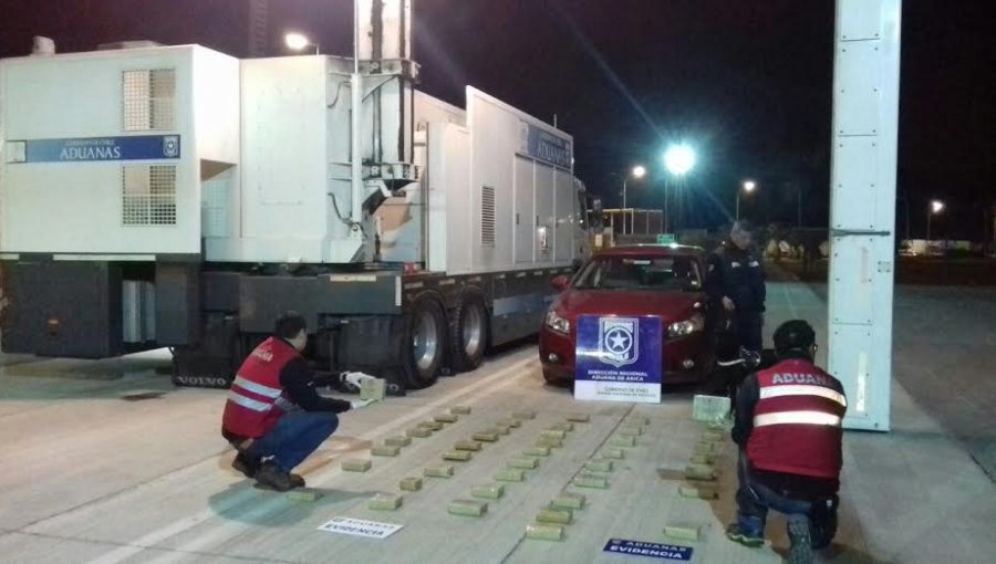 Aduanas incautó más de 41 kilos de pasta base de cocaína en Chacalluta