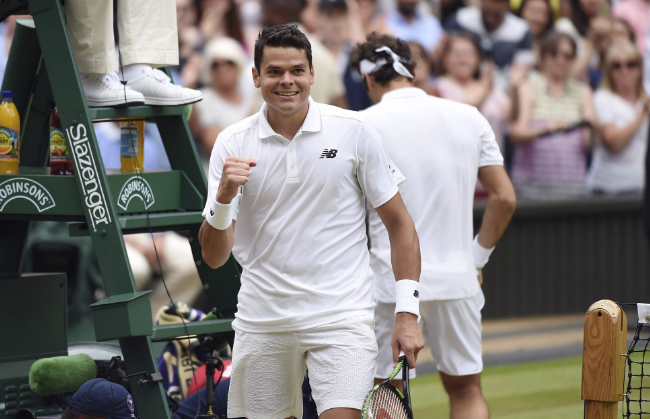 Raonic deja en el camino a Federer y disputará la final de Wimbledon