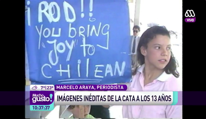 Cata Edwards de Mega recuerda su primera aparición en TV a los 12 años