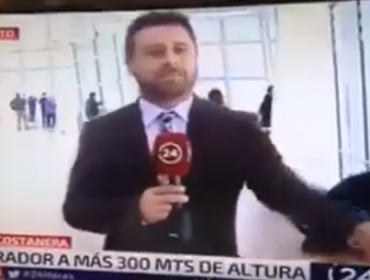 Periodista de TVN se burla durante despacho en vivo del “estadio” de la U