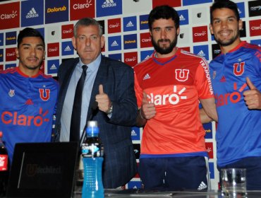 Lorenzo Reyes, Fernando de Paul y Alejandro Contreras fueron presentados en Universidad de Chile