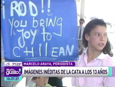 Cata Edwards de Mega recuerda su primera aparición en TV a los 12 años
