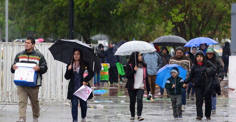 Sistema frontal llegará este domingo a la zona central