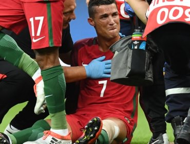 Final Eurocopa: Cristiano se lesionó y sólo jugó 25 minutos