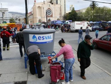 Esval anuncio corte de agua por rotura de matriz en Valparaíso