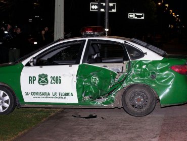 Choque de dos patrullas de Carabineros deja 5 uniformados heridos