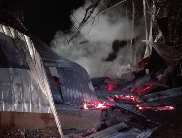 Nuevo templo evangélico es incendiado en la Región de La Araucanía