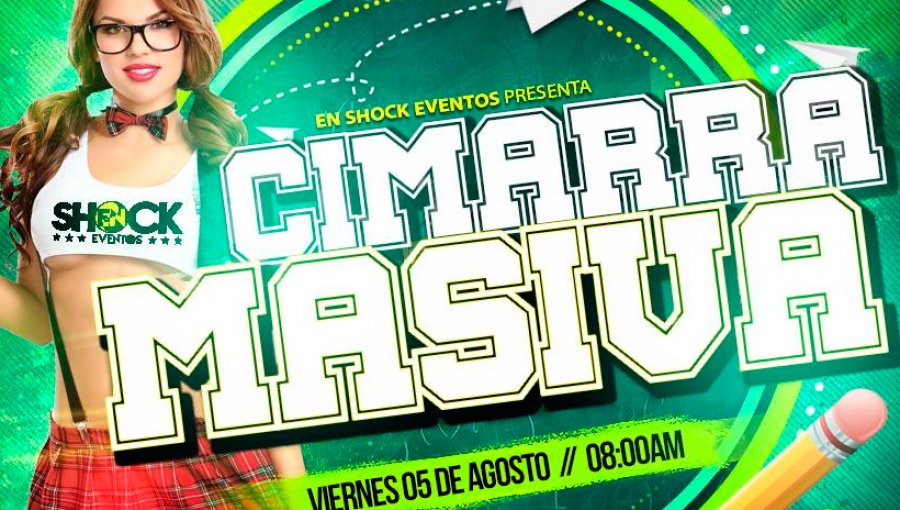 En Quillota organizan fiesta para estudiantes que hagan la cimarra a las 8 AM