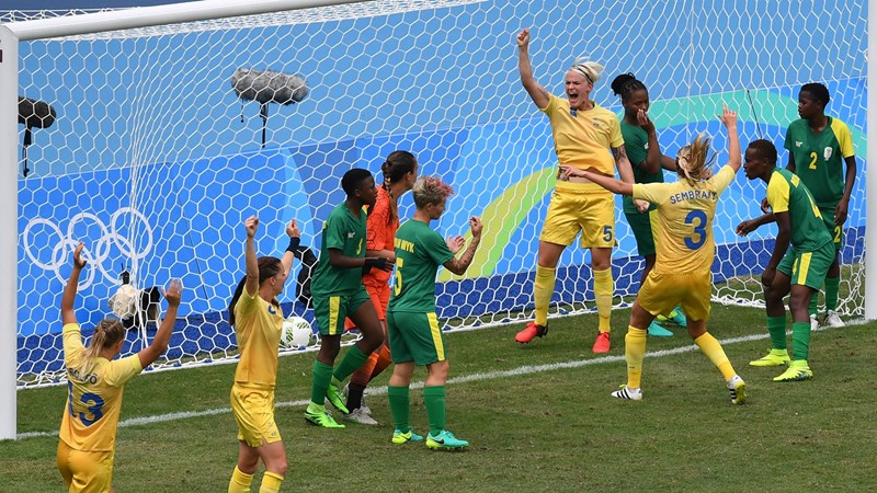 Río 2016: Las chicas de Suecia gritaron primero en los Juegos