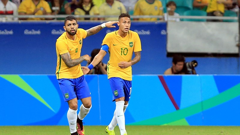 Río 2016: Brasil cortó la racha y goleó a Dinamarca