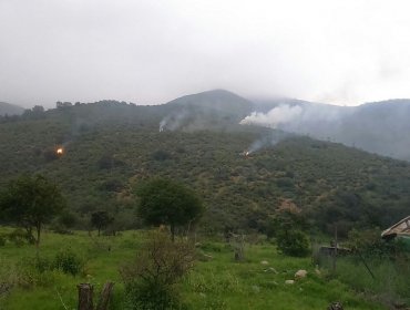 Incendio forestal en Cuesta La Dormida alerta a Bomberos y a Conaf