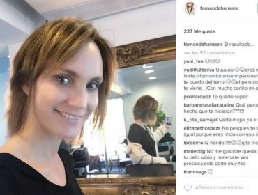 Fernanda Hansen mostró nuevo look en redes sociales
