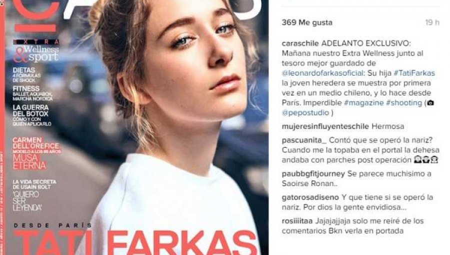 Hija de Leonardo Farkas desnuda su vida en Revista Caras