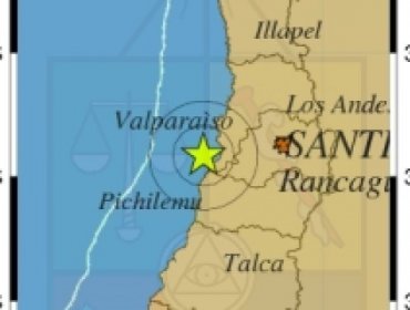 Sismo de mediana intensidad en V Región