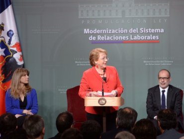 Presidenta promulga Ley que moderniza el Sistema de Relaciones Laborales