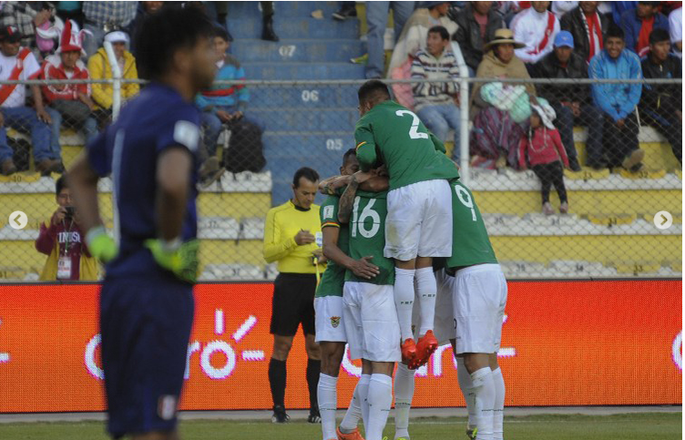 Bolivia se impone 2 a 0 ante Perú y se hace fuerte en las Clasificatorias